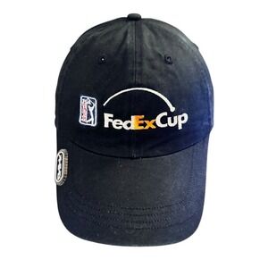 Ahead‎ FedEx Cup Golf Cap Black Classic Fit Cotton Adjustable